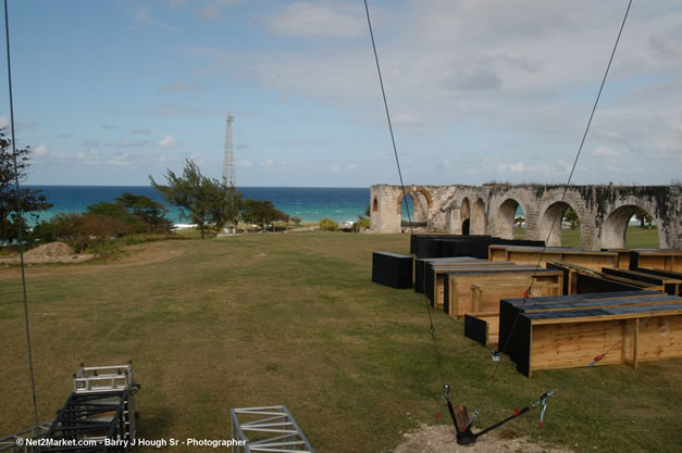 The Aqueduct Venue Under Construction - Saturday, January 20th - 10th Anniversary - Air Jamaica Jazz & Blues Festival 2007 - The Art of Music - Tuesday, January 23 - Saturday, January 27, 2007, The Aqueduct on Rose Hall, Montego Bay, Jamaica - Negril Travel Guide, Negril Jamaica WI - http://www.negriltravelguide.com - info@negriltravelguide.com...!