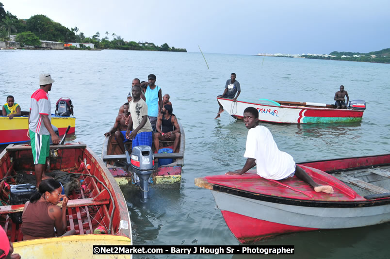 Lucea Cross the Harbour @ Lucea Car Park - All Day Event - Cross the Harbour Swim, Boat Rides, and Entertainment for the Family - Concert Featuring: Bushman, George Nooksl, Little Hero, Bushi One String, Dog Rice and many local Artists - Friday, August 1, 2008 - Lucea, Hanover Jamaica - Photographs by Net2Market.com - Barry J. Hough Sr. Photojournalist/Photograper - Photographs taken with a Nikon D300 - Negril Travel Guide, Negril Jamaica WI - http://www.negriltravelguide.com - info@negriltravelguide.com...!