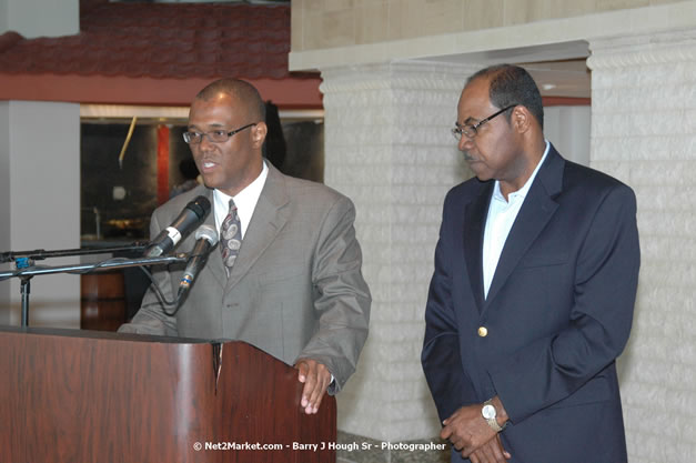 Minister of Toursim Luncheon - Minister of Tourism, Hon. Edmund Bartlett - Director of Tourism, Basil Smith - Saturday, December 15, 2007 - Rose Hall Resort and Country Club, Rose Hall, Montego Bay, Jamaica W.I. - Photographs by Net2Market.com - Barry J. Hough Sr, Photographer - Negril Travel Guide, Negril Jamaica WI - http://www.negriltravelguide.com - info@negriltravelguide.com...!